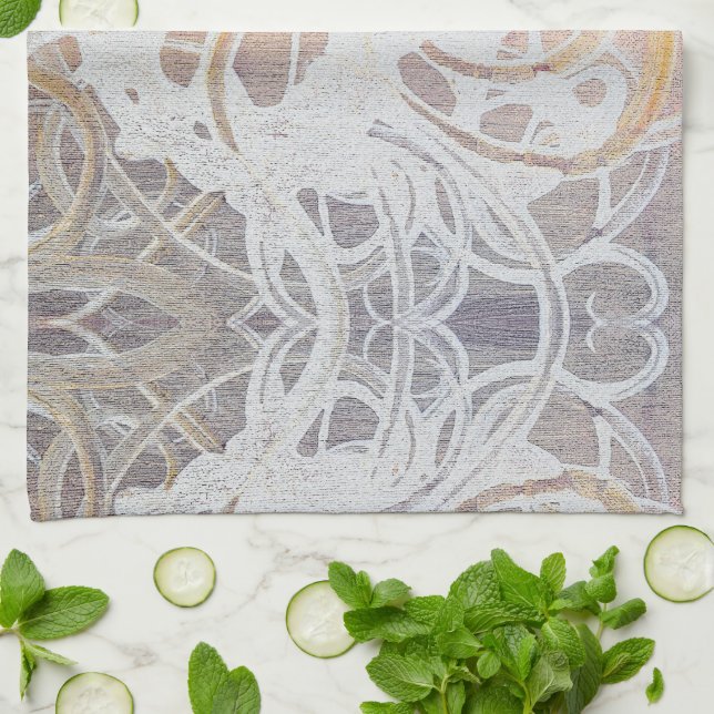 Paño De Cocina Skribbles: Café + Sueños (Doblado)