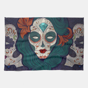 Paño De Cocina Skull Ladies