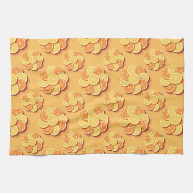 Paño De Cocina Slices of lemons and oranges (Horizontal)