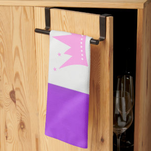 Paño De Cocina SlipperyJoe arrastra bandera de orgullo púrpura bl