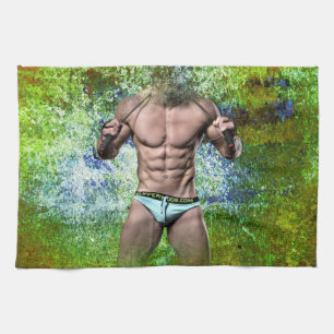 Paño De Cocina SlipperyJoe's hombre adulto muy musculoso sin cami