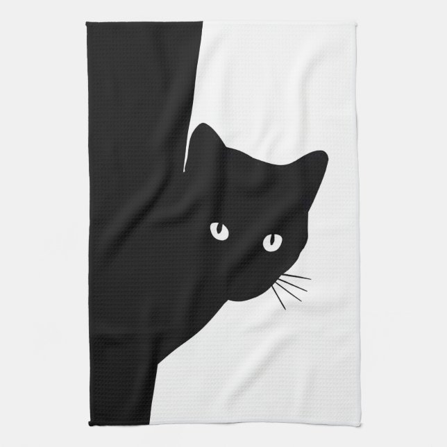 Paño De Cocina Sly Black Cat (Vertical)
