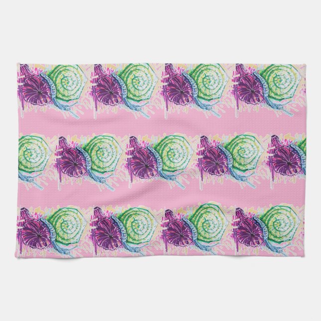 Paño De Cocina Snail in the Fig (Horizontal)