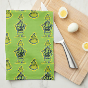 Paño De Cocina Snarky Grinch Divertidos, simplemente no