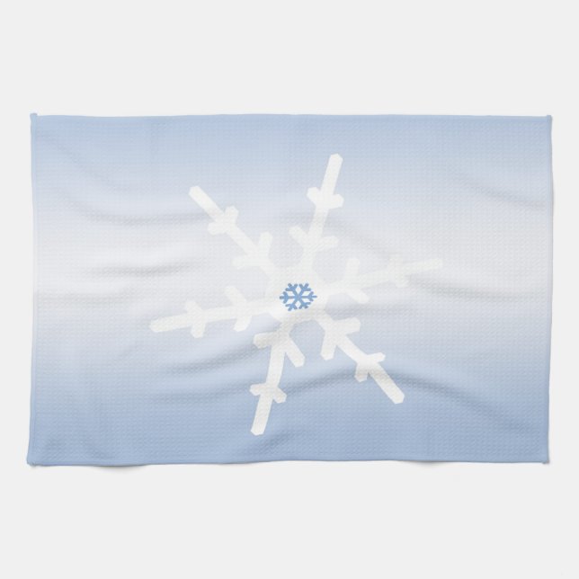 Paño De Cocina Snowflake de invierno (Horizontal)