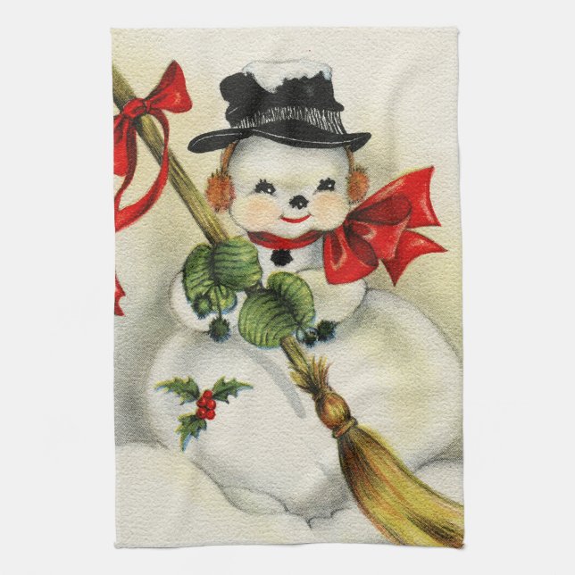 Paño De Cocina Snowman 001 (Vertical)