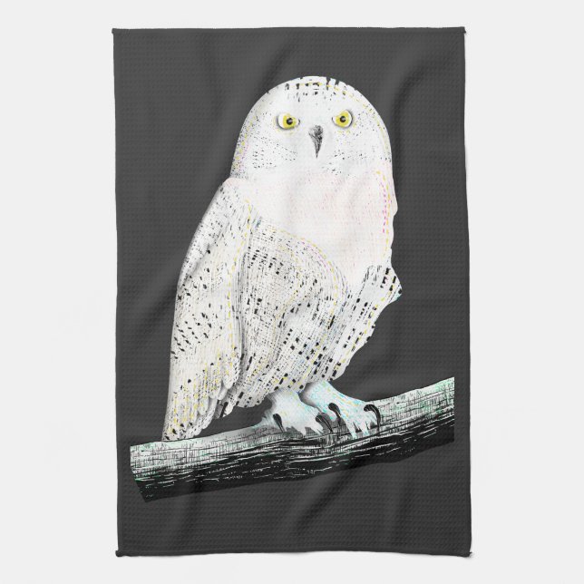 Paño De Cocina Snowy Owl (Vertical)