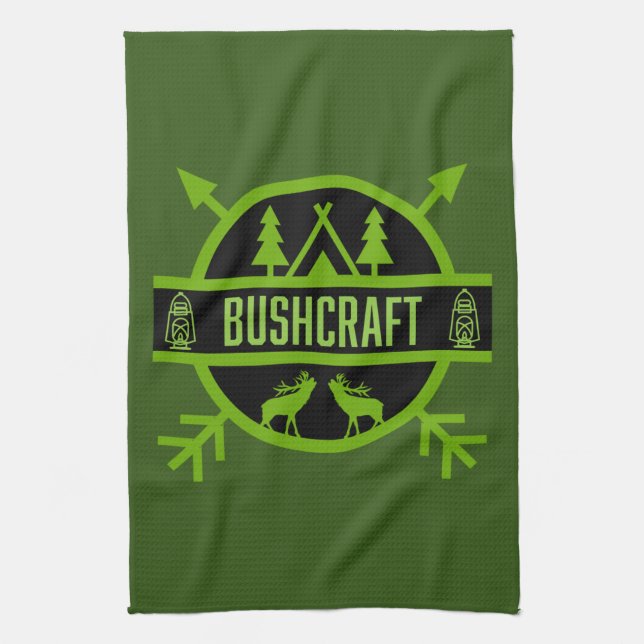 Paño De Cocina Sobrevivientes de la Naturaleza de Bushcraft (Vertical)