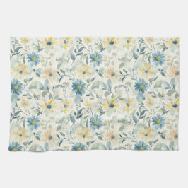 Paño De Cocina Soft Meadow Daisy Watercolor