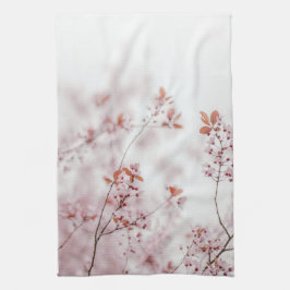 Paño De Cocina Soft Pink Spring Blossoms, Minimal Floral