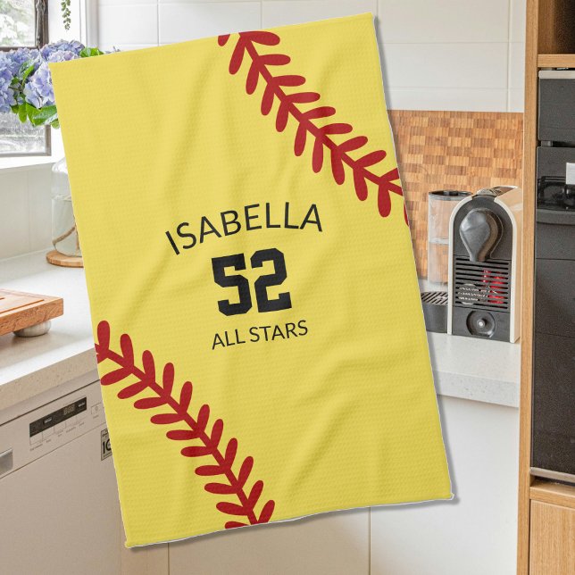 Paño De Cocina softball sports towel, coach bath towel (Subido por el creador)