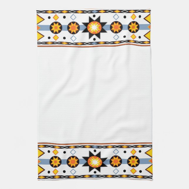 Paño De Cocina Sol nativo americano (Vertical)