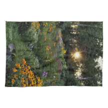 Sol verano tardío en los jardines