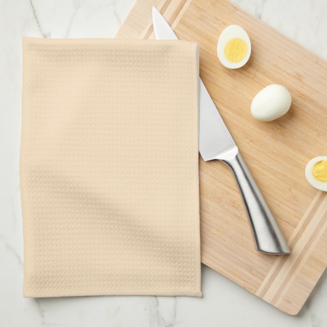 Paño De Cocina Sólido amarillo suave (Doblado Cuarto)