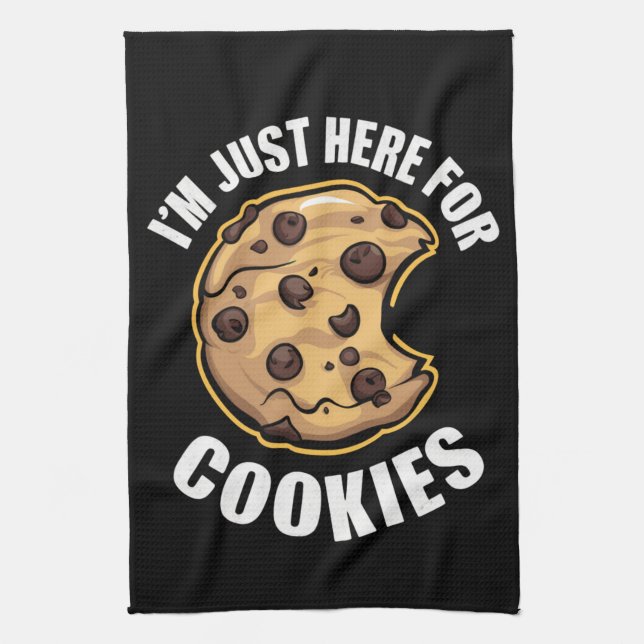 Paño De Cocina Solo estoy aquí para los Navidades graciosos de la (Vertical)