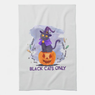 Paño De Cocina Sólo gato negro