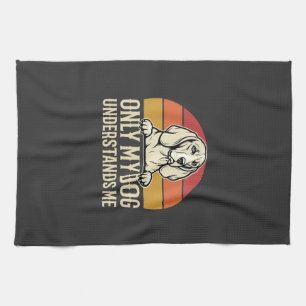 Paño De Cocina Solo mi perro me entiende vintage perro