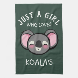 Paño De Cocina Sólo un chica que ama el de Koala