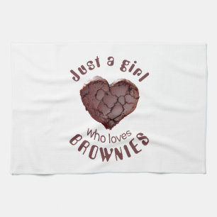 Paño De Cocina Sólo un chica que ama los brownies