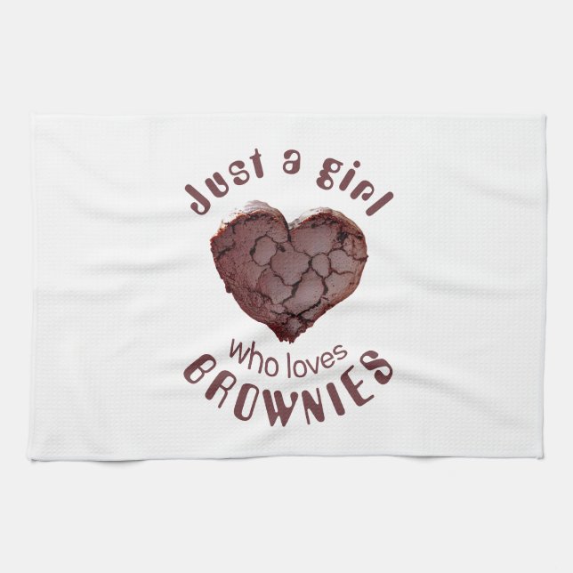 Paño De Cocina Sólo un chica que ama los brownies (Horizontal)