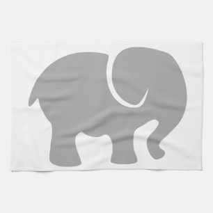 Paño De Cocina Sólo un elefante gris