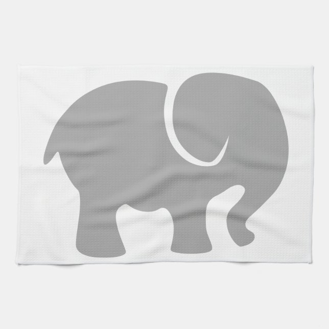 Paño De Cocina Sólo un elefante gris (Horizontal)