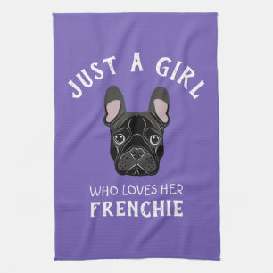 Paño De Cocina Sólo una chica que ama a su francesa