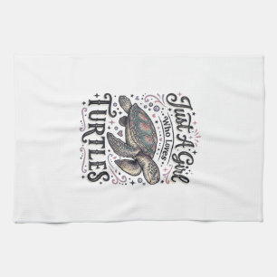 Paño De Cocina Solo Una Chica Que Ama Las Tortugas Diseño De Cami