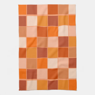 Paño De Cocina Sombras de plazas Naranjas
