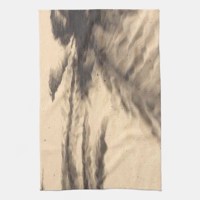 Paño De Cocina Sombras en la arena (Vertical)