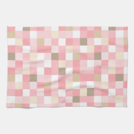 PAÑO DE COCINA SOMBRILLAS DE PASTEL DE PATRÓN DE CUBO DE COLOR RO