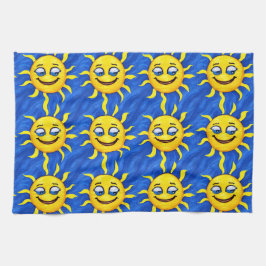 Paño De Cocina Sonriente cara Sunny Sun