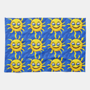 Paño De Cocina Sonriente cara Sunny Sun