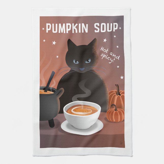 Paño De Cocina Sopa de Calabaza (Vertical)