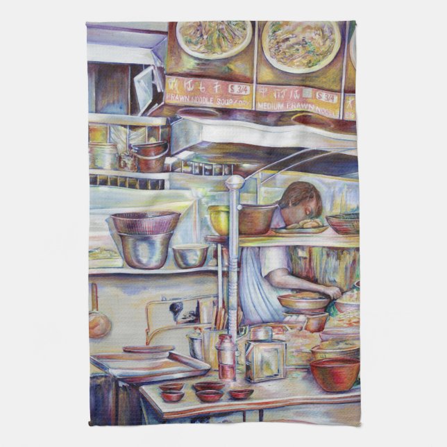 Paño De Cocina Sopa Pigtail, Singapur (Vertical)