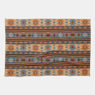 Paño De Cocina Southwest Design Adobe Gray Brown Tribal Pattern