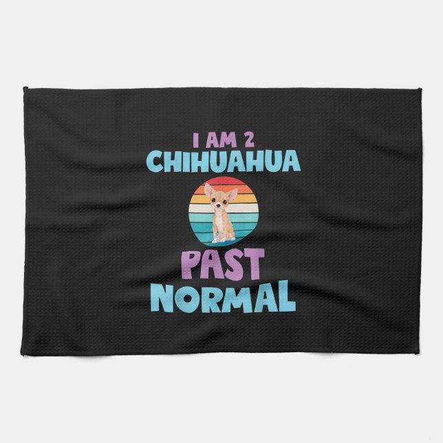 Paño De Cocina Soy 2 Chihuahua... - ............................. (Horizontal)