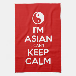 Paño De Cocina Soy asiático y no puedo mantener la calma