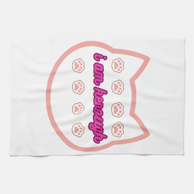 Paño De Cocina Soy el gato ksuficiente t-shert (Horizontal)