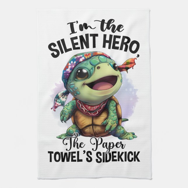Paño De Cocina Soy el héroe silencioso (Vertical)