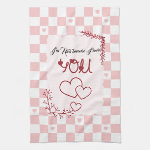 Paño De Cocina Soy rico porque te tengo San Valentín