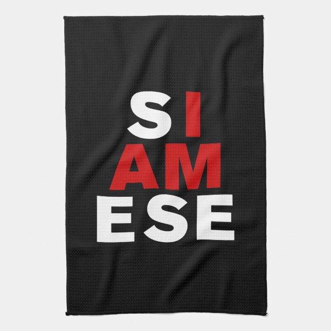 PAÑO DE COCINA SOY SIAMÉS (Vertical)