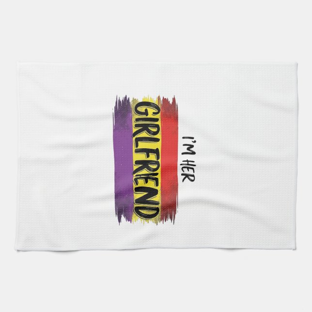 Paño De Cocina Soy su camiseta vectorial del orgullo arcoíris de  (Horizontal)