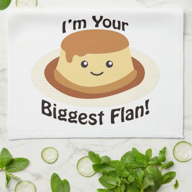 Paño De Cocina ¡Soy tu flan más grande! (Doblado)