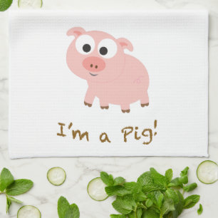 Paño De Cocina Soy un cerdo