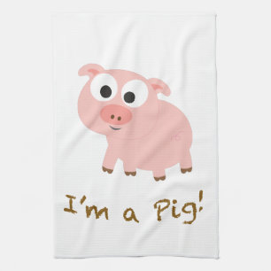 Paño De Cocina Soy un cerdo