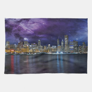 Paño De Cocina Spacey Chicago Skyline