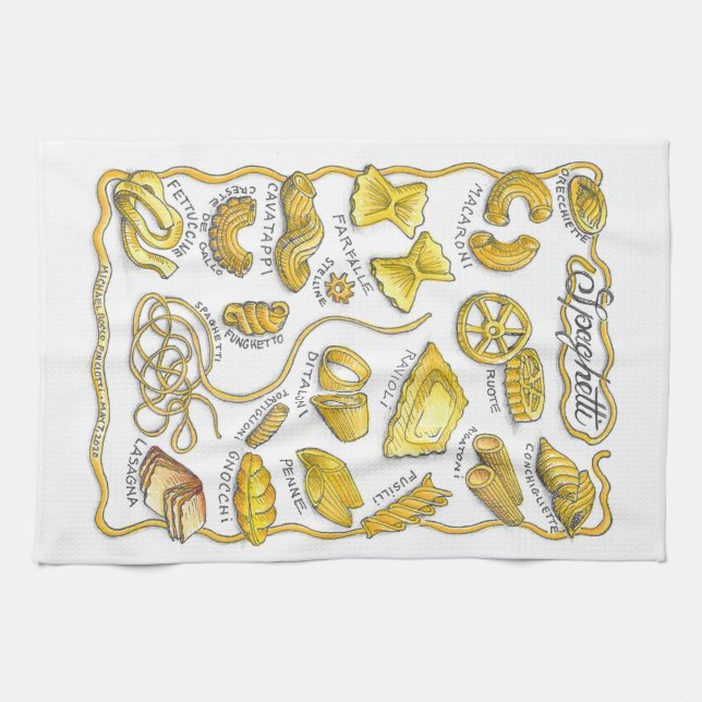Paño De Cocina Spaghetti Kitchen Towel (Horizontal)