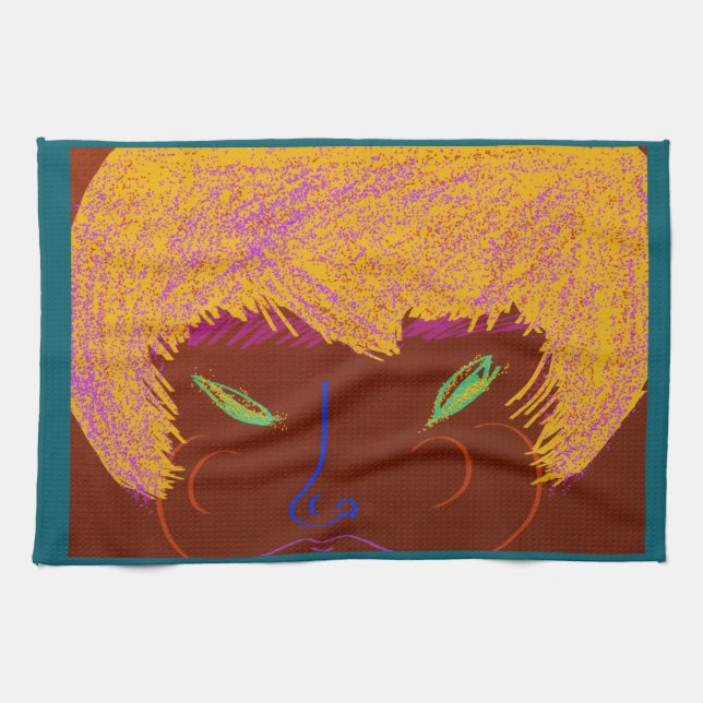 Paño De Cocina Sparkling Beauty Queen  Kitchen Towel (Horizontal)