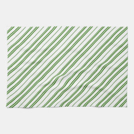 Paño De Cocina Spearmint Candy Cane Christmas Stripes